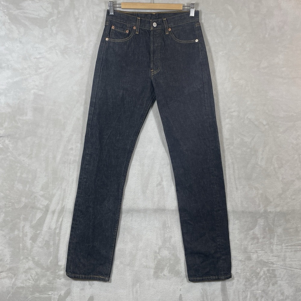 Vtg Black USA 501 Jeans Mens 29x34 (fit 28x33) Made in USA Excellent 501-0155